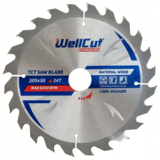 Disc pentru lemn Standart WellCut Standard 205x30x24T mm